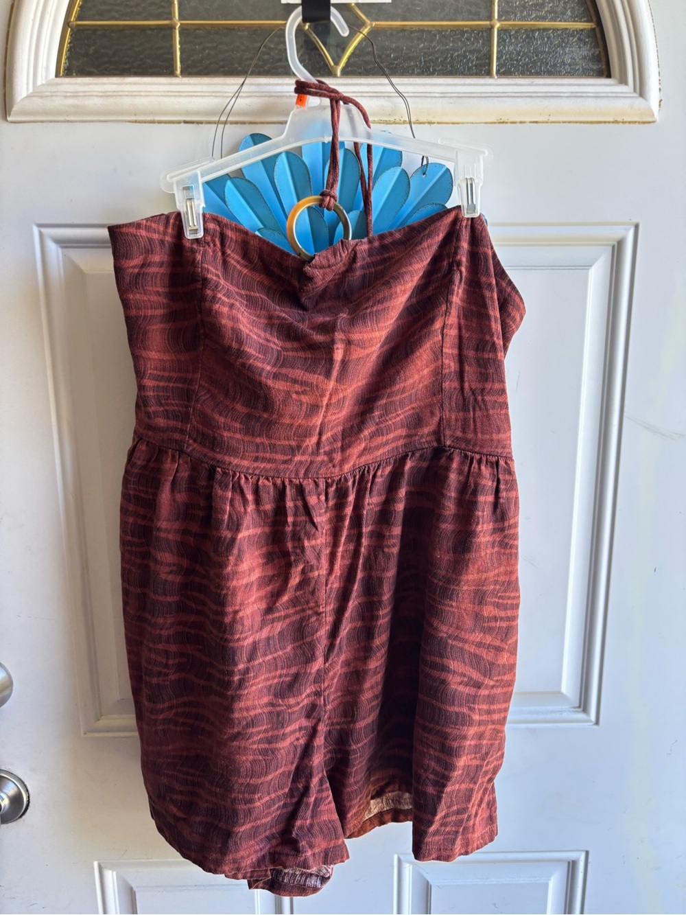 Old Navy Rust Red Strapless Romper